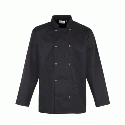 Σακάκι σεφ μακρυμάνικο με τρουκς σε χρώμα μαύρο νου΄μερο large