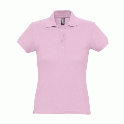 Γυναικείο πόλο πικέ 100% Βαμβάκι σε χρώμα ροζ νούμερο XL