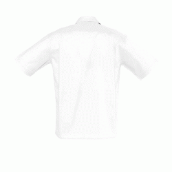 Πουκάμισο κοντομάνικο από ποπλίνα Bristol ανδρικό σε χρώμα λευκό νούμερο small