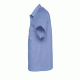 Πουκάμισο κοντομάνικο από ποπλίνα Bristol ανδρικό σε χρώμα γαλάζιο νούμερο XXL