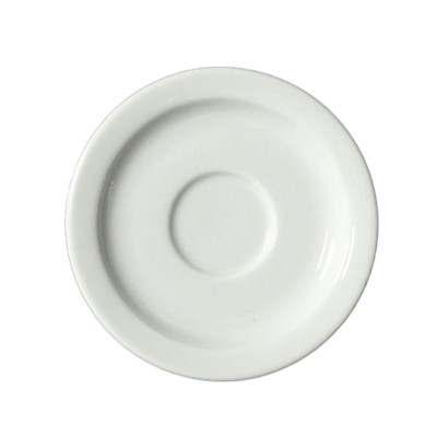 Πιατάκι κούπας από πορσελάνη Φ13cm σε λευκό χρώμα σειρά TIERRA της LUKANDA