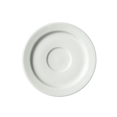 Πιατάκι κούπας από πορσελάνη Φ15cm σε λευκό χρώμα σειρά TIERRA της LUKANDA