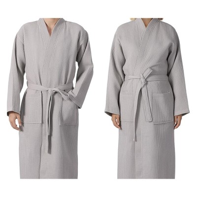 Μπουρνούζι Πικέ Ξενοδοχείου Light Grey - XL Large