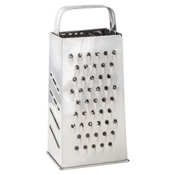 Τρίφτης ανοξείδωτος γίγας επαγγελματικός 231gr 10,5x8x23,5cm με 4 διαφορετικές πλευρές κοπής AISI 430 ελληνικής κατασκευής METANO