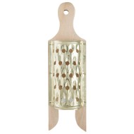 Τρίφτης κυδωνιού από λευκοσίδηρο με ξύλο 86gr 26,5x9x4,5cm ελληνικής κατασκευής METANO