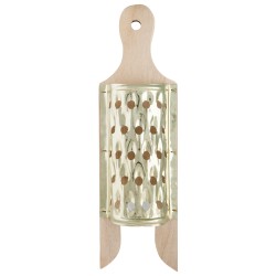 Τρίφτης κυδωνιού από λευκοσίδηρο με ξύλο 86gr 26,5x9x4,5cm ελληνικής κατασκευής METANO