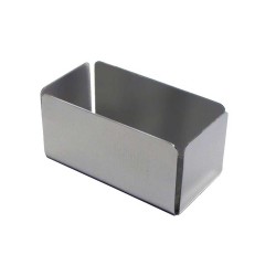 Ανοξείδωτη ορθογώνια επιτραπέζια θήκη ιδανική για φακελάκια ζάχαρης και τσαγιού Ανοξείδωτη ορθογώνια επιτραπέζια θήκη ιδανική για φακελάκια ζάχαρης και τσαγιού
