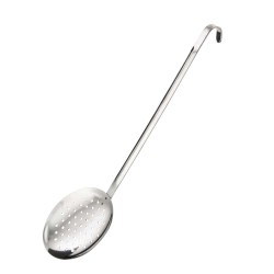 Κουτάλα τρυπητή ράγας 37cm με INOX λαβή ιδανική για επαγγελματικές κουζίνες METANO
