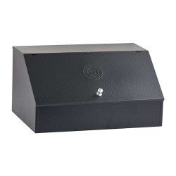 Καφεκούτι μεγάλο 2 θέσεων μαύρο 18/0 μεγάλης αντοχής ιδανικό για χώρους μαζικής εστίασης METANO