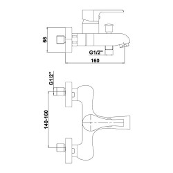 Μπαταρία λουτρού με τεχνολογία εξοικονόμησης ενέργειας Cold Start σειρά Atros MBB65-C GPD
