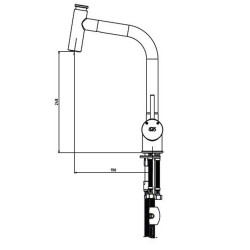 Μπαταρία νεροχύτη με σπιράλ ακροφύσιο σειρά Espina MES71 GPD