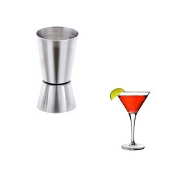 Μεζούρα ποτών διπλή κυλινδρική χωρητικότητας 25/50ml