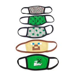 Mάσκα προστασίας προσώπου υφασμάτινη 100% βαμβακερή για αγόρια 10-12 ετών σειρά BLOCK σε συσκευασία 5 τεμαχίων Mάσκα προστασίας προσώπου υφασμάτινη 100% βαμβακερή για αγόρια 10-12 ετών σειρά BLOCK σε συσκευασία 5 τεμαχίων