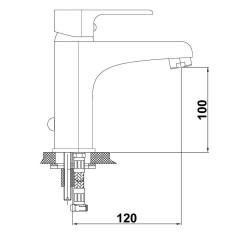 Μπαταρία νιπτήρος ATROS με τεχνολογία εξοικονόμησης ενέργειας Cold Start MLB65-C GPD
