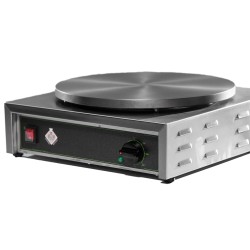 Ηλεκτρική κρεπιέρα μονή επαγγελματική Φ35 2350W με ενδεικτική λυχνία και γενικό διακόπτη λειτουργίας M&M PROFESSIONAL