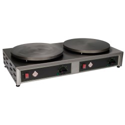 Διπλή ηλεκτρική κρεπιέρα επαγγελματική Φ35 2700W με ενδεικτική λυχνία και γενικό διακόπτη λειτουργίας M&M PROFESSIONAL Διπλή ηλεκτρική κρεπιέρα επαγγελματική Φ35 2700W με ενδεικτική λυχνία και γενικό διακόπτη λειτουργίας M&M PROFESSIONAL