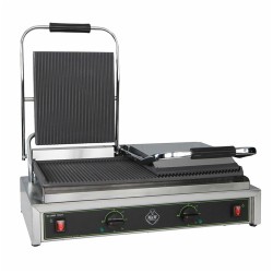 Ηλεκτρική διπλή τοστιέρα με ραβδώσεις 2x2300W και διακόπτη λειτουργίας M&M PROFESSIONAL 