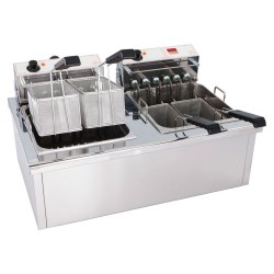 Βραστήρας ζυμαρικών διπλός ισχύος 6300W με θερμοστάτη EGO 30-110°C M&M PROFESSIONAL 