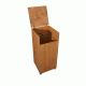 Κάδος ξύλινος απορριμάτων διαστάσεων 30x30x70 cm  50lt