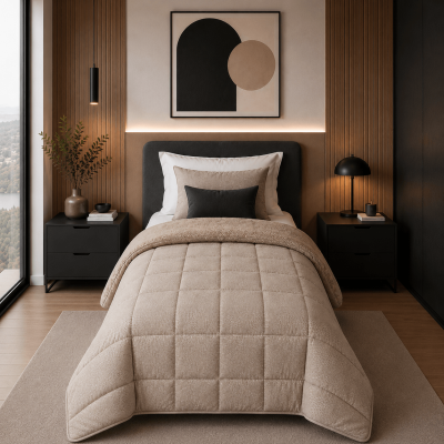 Κουβερτοπάπλωμα Μονό 1,60Χ2,20 Beige Κουβερτοπάπλωμα Μονό 1,60Χ2,20 Beige