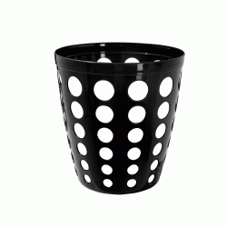 Καλάθι γραφείου με τρύπες πλαστικό 12lt σε μαύρο χρώμα Καλάθι γραφείου με τρύπες πλαστικό 12lt σε μαύρο χρώμα