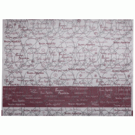 Σουπλά Buon Apetito σε χρώμα κόκκινο και λευκό 30Χ40cm (250τεμ)