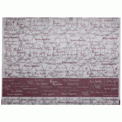 Σουπλά Buon Apetito σε χρώμα κόκκινο και λευκό 30Χ40cm (250τεμ)