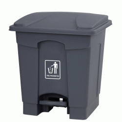 Κάδος απορριμμάτων με πεντάλ 15Lit. σε χρώμα γκρι