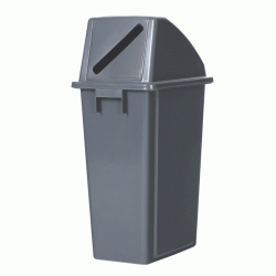 Κάδος ανακύκλωσης για χάρτι χωρητικότητας 60Lit σε γκρι χρώμα