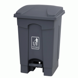 Κάδος απορριμμάτων με πεντάλ χωρητικότητας 70Lit σε χρώμα γκρι