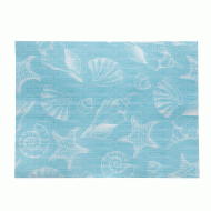 Σουπλά σε γαλάζιο χρώμα με κοχύλια διαστάσεων 30X40cm (250τεμ)