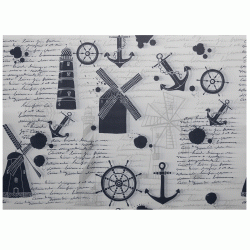 Σουπλά μιας χρήσεως σχέδιο άγκυρα διαστάσεων 30Χ40cm συσκευασία 250 τεμαχίων