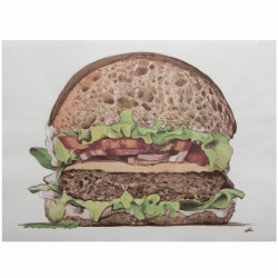 Σουπλά "Hamburger" διαστάσεων 30X40cm (250τεμ)