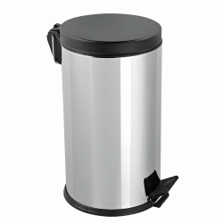 Κάδος ανοξείδωτος WC με πεντάλ-καπάκι μαύρο 8L 430 Κάδος ανοξείδωτος WC με πεντάλ-καπάκι μαύρο 8L 430