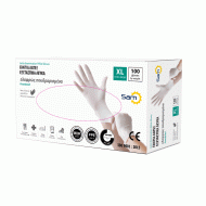 Γάντι λάτεξ λευκό ελαφρώς πουδραρισμένο νούμερο XL σε συσκευασία 100τεμ