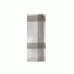 Κουβέρ καρώ γκρι-καφέ με χαρτοπετσέτα 38X38cm (125τεμ)