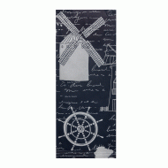 Κουβέρ με σχέδιο άγκυρα με χαρτοπετσέτα 38X38cm (125τεμ)