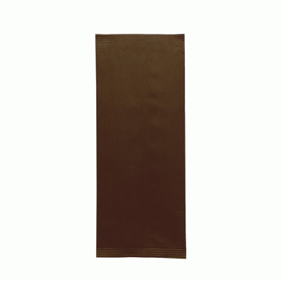 Κουβέρ σε χρώμα καφέ με χαρτοπετσέτα διαστάσεων 38Χ38cm (125τεμ)