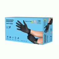 Γάντι νιτριλίου μαύρο Light χωρίς πούδρα S συσκευασίας 100τμχ
