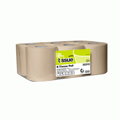 Χαρτί Κουζίνας Δίφυλλο E-Tissue 108m σε συσκευασία 6 τεμαχίων