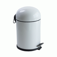 Κάδος γαλβανιζέ WC με πεντάλ 8lit σε λευκό χρώμα