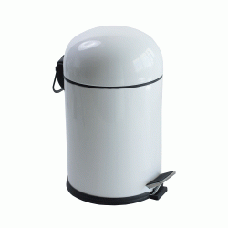 Κάδος γαλβανιζέ WC με πεντάλ 8lit σε λευκό χρώμα Κάδος γαλβανιζέ WC με πεντάλ 8lit σε λευκό χρώμα