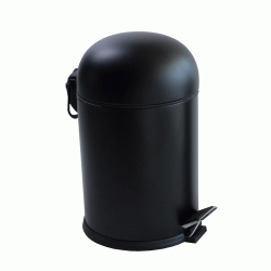 Κάδος γαλβανιζέ WC με πεντάλ 8lit σε χρώμα μαύρο Κάδος γαλβανιζέ WC με πεντάλ 8lit σε χρώμα μαύρο