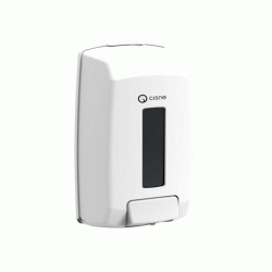 Συσκευή κρεμοσάπουνου σε λευκό χρώμα με διαφάνεια χωρητικότητας 1.1lit