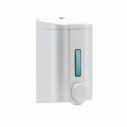 Σαπουνοθήκη σε χρώμα λευκό 1lit διαστάσεων 195x105x108mm