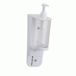 Σαπουνοθήκη διαφανής με πλαστική βάση 300ml