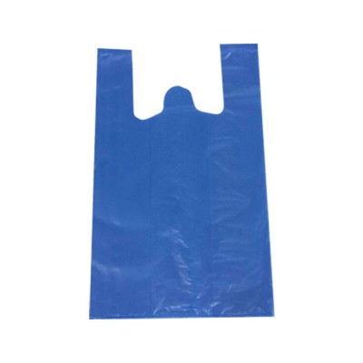 Τσάντα T-SHIRT HDPE σε μπλέ χρώμα διαστάσεων 30x70cm σε συσκευασία 10 πακέτων