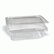 Σκεύος παραλληλόγραμμο PET διάφανο 2000cc με ενσωματωμένο καπάκι συσκευασία 50 τεμαχίων Σκεύος παραλληλόγραμμο PET διάφανο 2000cc με ενσωματωμένο καπάκι συσκευασία 50 τεμαχίων