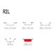 Σκεύος αλουμινίου R2L διαστάσεων 31.8x21.4x3.9cm χωρητικότητας 2380ml σε συσκευασία 5 πακέτων των 100 τμχ 