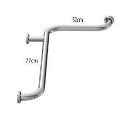 Χειρολαβή στήριξης για γωνία inox κατάλληλη για ΑΜΕΑ